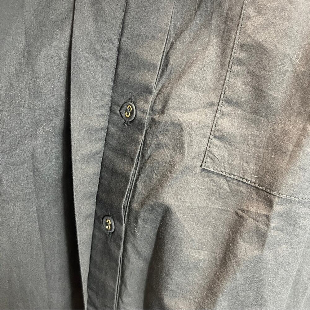 Cleobella Miller Shirt Black Long Sleeve Button Front Relaxed Ethical Blouse - Picture 10 of 13